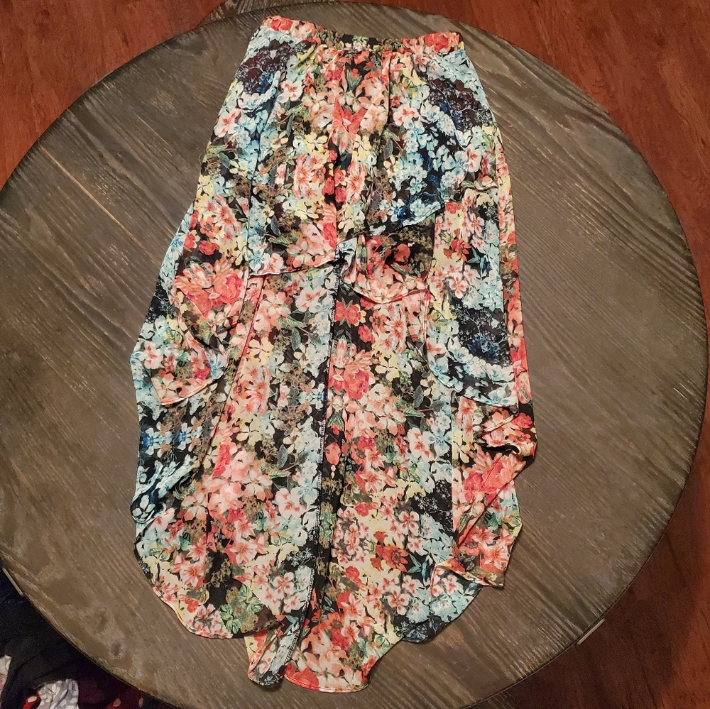 Joe Benbasset high low skirt medium floral